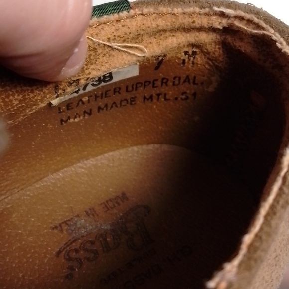 Vintage Bass made in usa suede light brown tan woman shoe. Size 7 - Picture 7 of 9